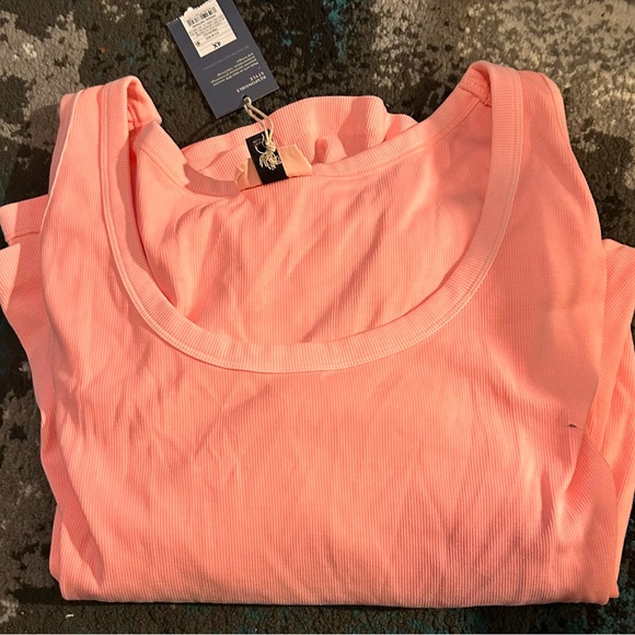 Women's Ribbed Midi T-Shirt Dress - Universal Thread Plus Size NWT Pink - Picture 3 of 3